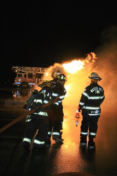 Chief Peacock works as safety officer at Live Propane Fires in 2009